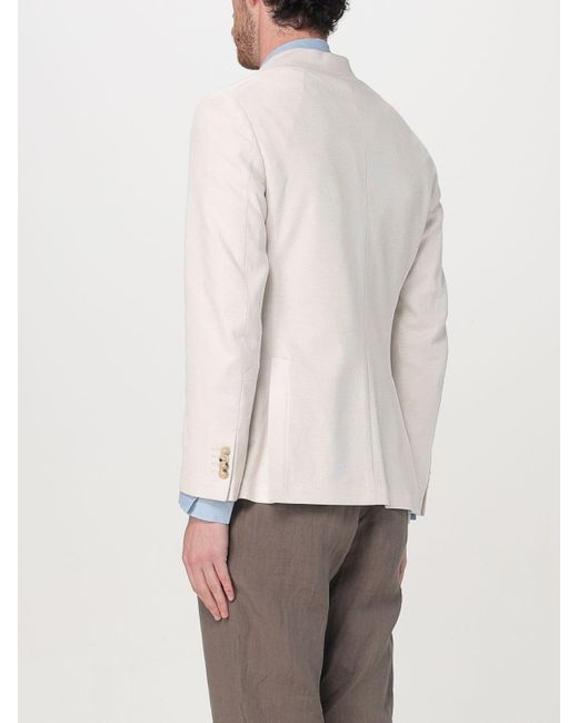 Blazer Classico di Manuel Ritz in Natural da Uomo