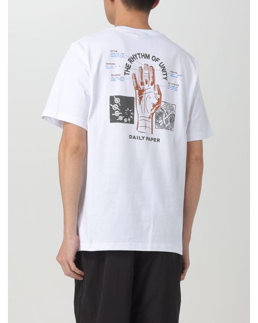 T-shirt con stampa grafica di Daily Paper in White da Uomo