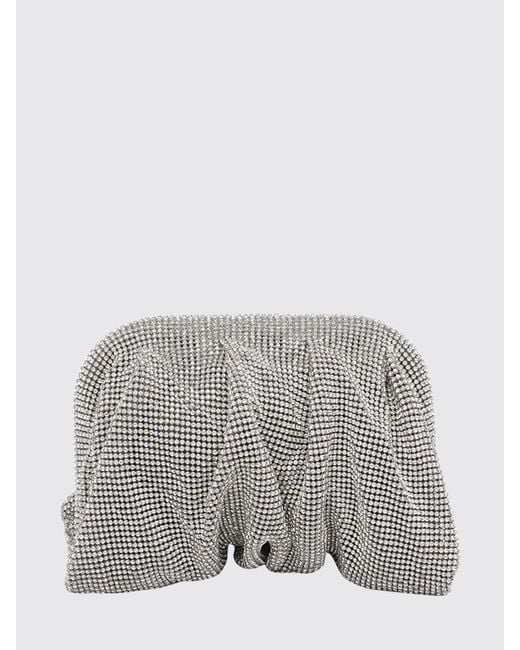 Benedetta Bruzziches Gray Venus Draped Mini Bag