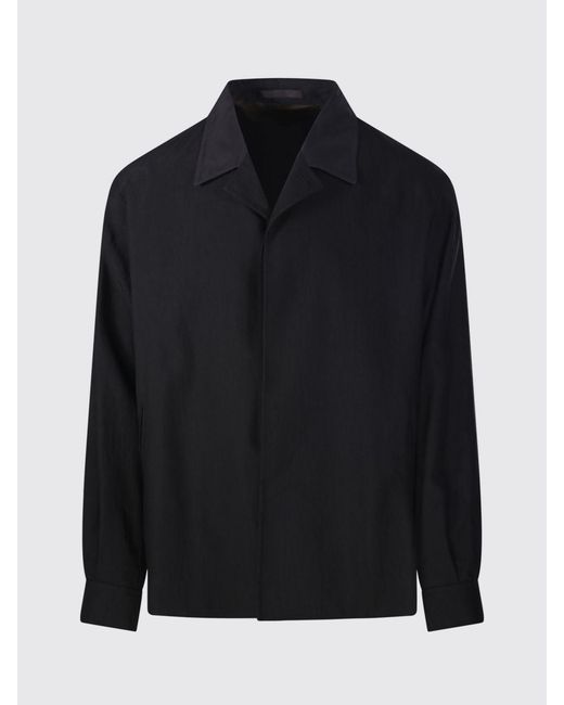 Our Legacy Black Linen Shirt Jacket for men