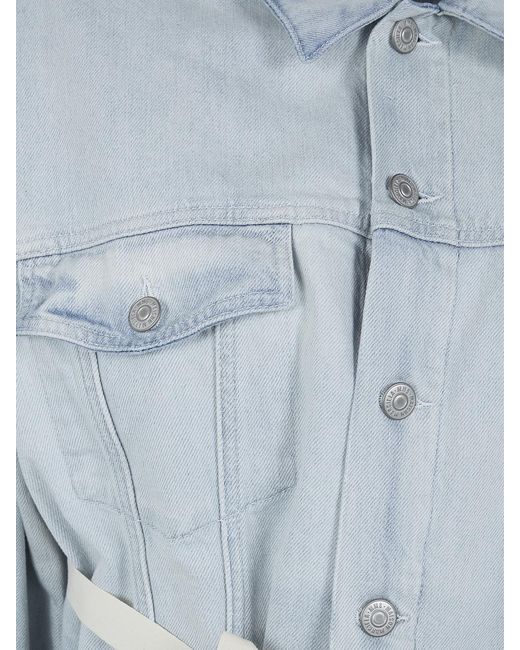 MM6 by Maison Margiela Blue Stretch Denim Jacket