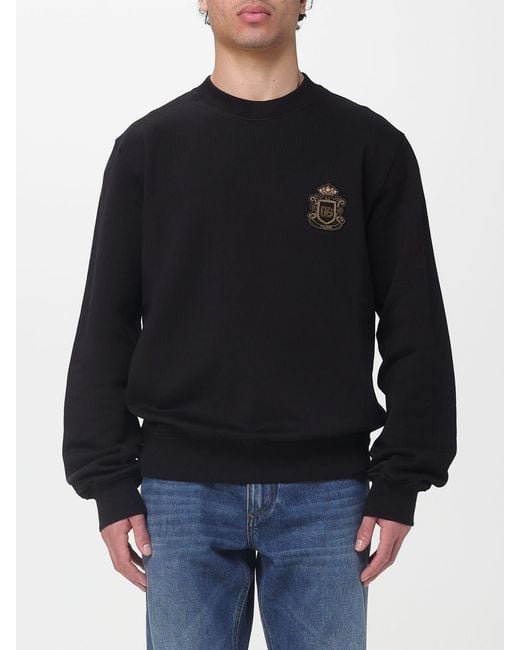 Dolce & Gabbana Blue Dolce &Amp Gabbana Cotton Crew-Neck Sweatshirt With Logo for men
