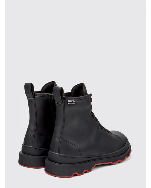 Camper Black Brutus+ Hydroshield Leather Ankle Boots for men