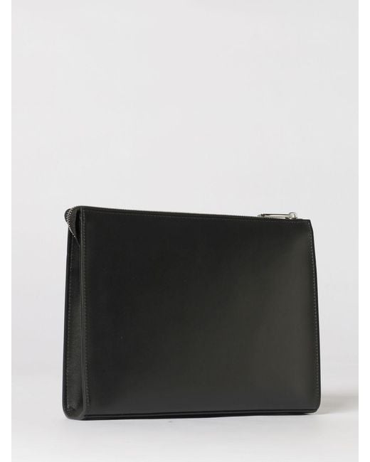 Fendi Gray Ff Squared Clutch for men