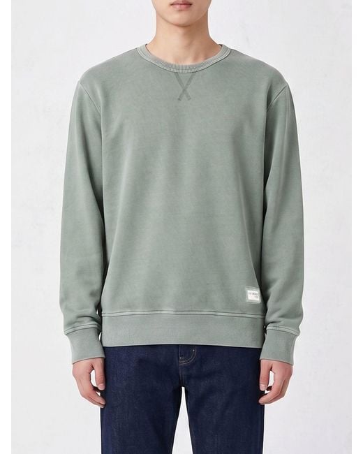Fay Gray Cotton Crew Neck Sweatshirt for men