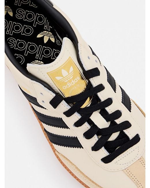 Adidas Originals Natural Samba Leather Sneakers for men