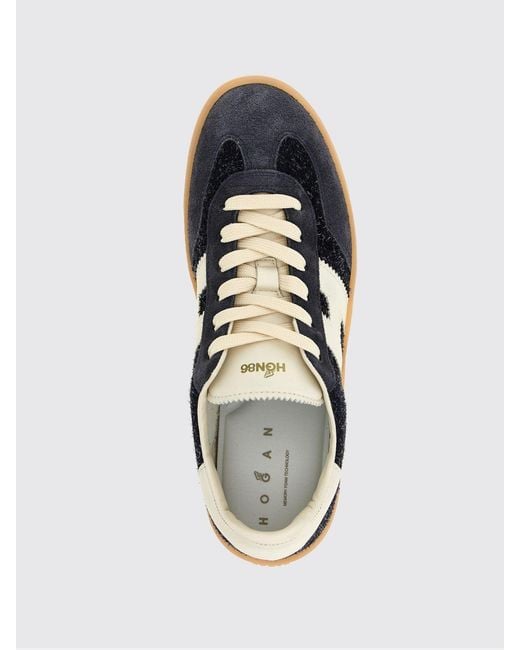 Hogan White Cool Leather And Suede Sneakers With H Logo And Rubber Sole for men