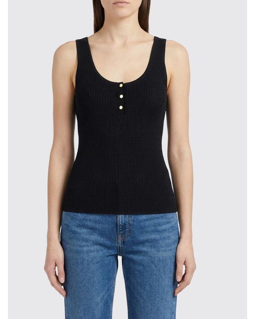 Elisabetta Franchi Blue Jersey Tank Top