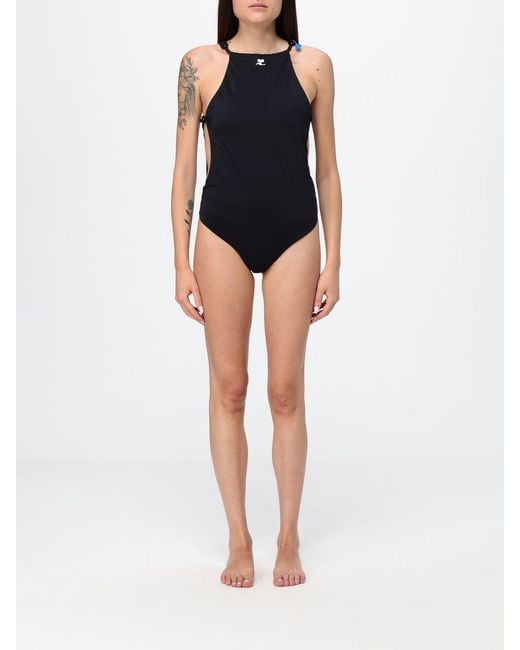 Courreges Black CourrÈ Ges Swimsuit