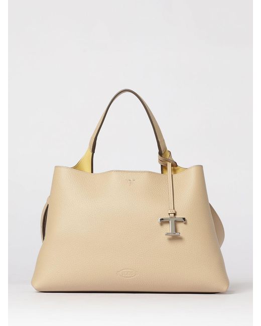 Tod's Natural Micro Leather Bag