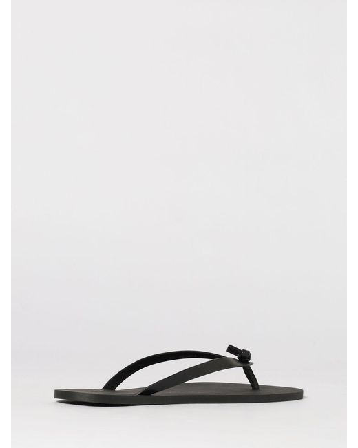 Saint Laurent Black Pool Rubber Flip Flops for men
