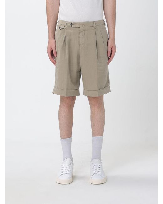 PT Torino Natural Linen Blend Shorts for men