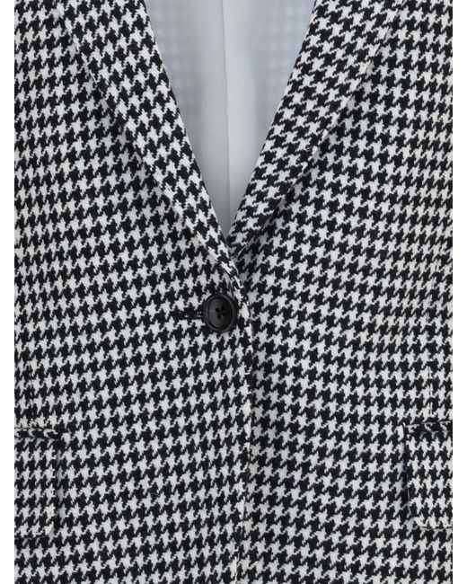 Tom Ford Gray Slim Fit Single-Breasted Blazer
