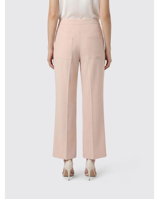 Jil Sander Pink Wool Cropped Trousers