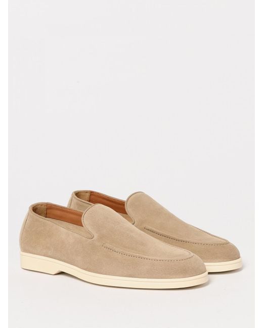 Doucal's Natural Suede Loafers for men