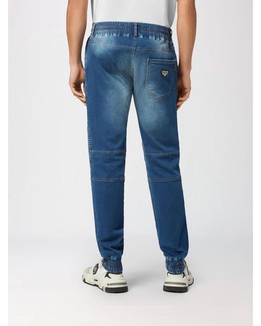 Philipp Plein Blue Slim Fit Skinny Jeans for men