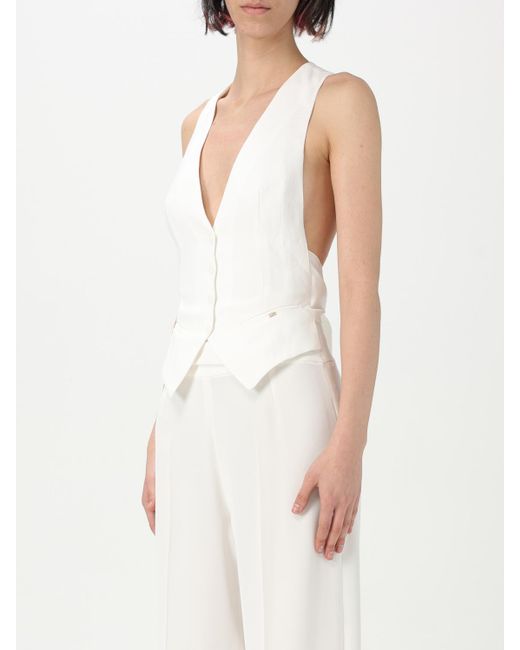 Elisabetta Franchi White Vest