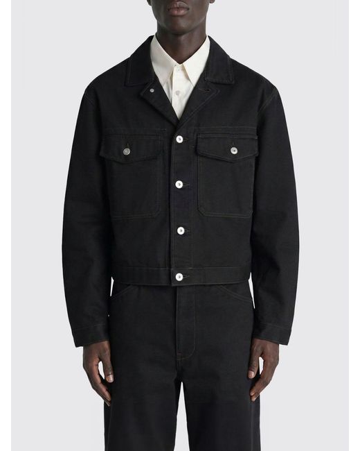 Lemaire Black Denim Jacket for men