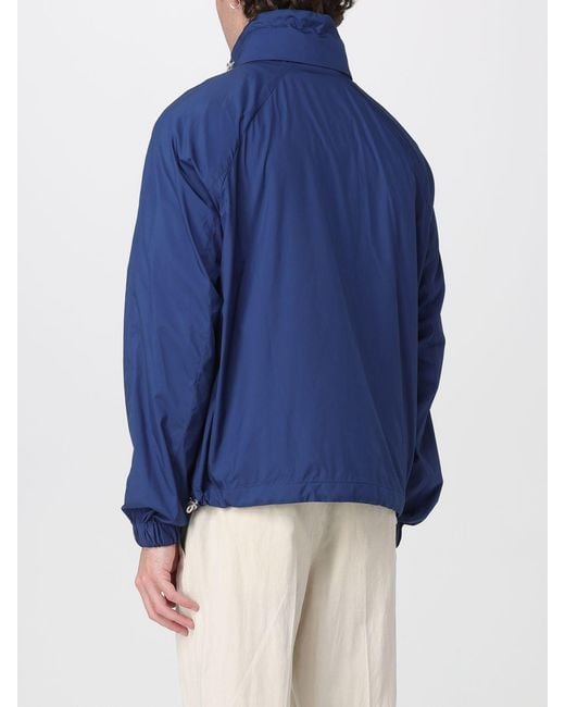 Brunello Cucinelli Blue Polyester Windbreaker for men