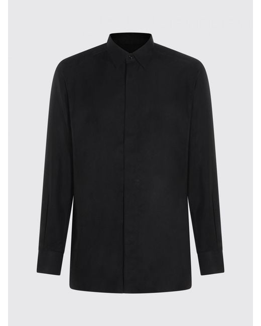 Tom Ford Black Classic Silk Blend Shirt for men