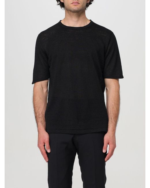T-shirt Roberto Collina pour homme en coloris Black