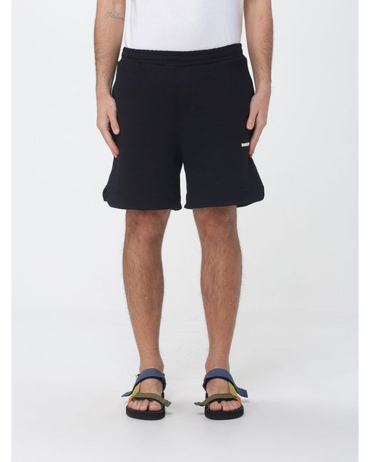 Barrow Blue Cotton Jogging Shorts for men