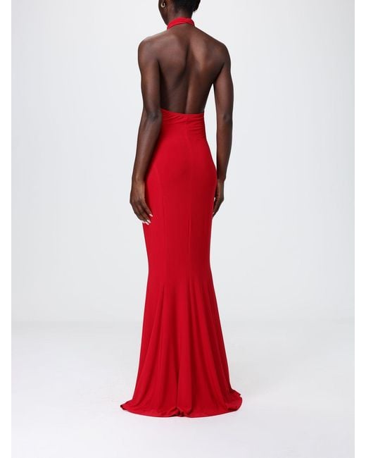 Norma Kamali Red Jersey Long Dress