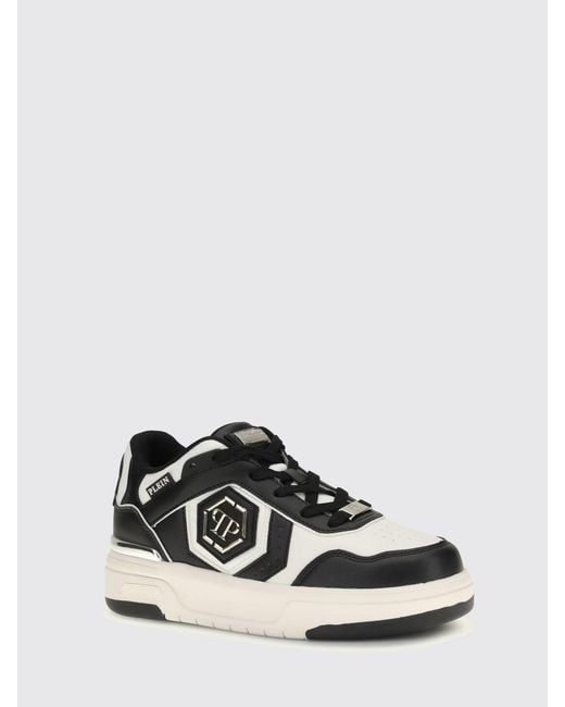 Philipp Plein White Runner Hexagon Predator Lace-Up Sneakers for men