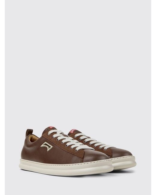 Camper Brown Runner Leather Sneakers for men