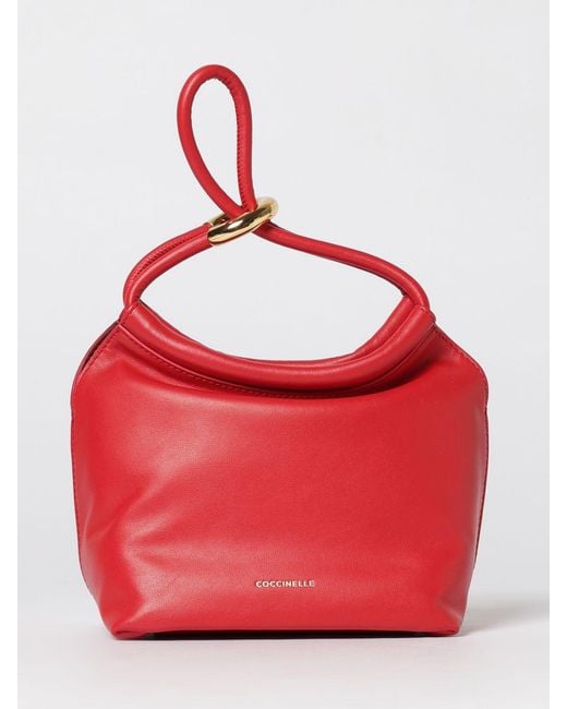 Coccinelle Red Finn Small Leather Pouch