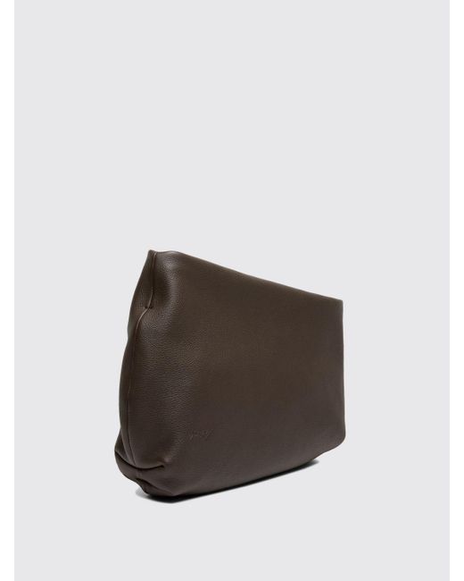 Buy Dark Brown Leather Clutch Bag Purse Handbag Celluloid Acrylic Handles  Vintage 1970s Online in India - Etsy