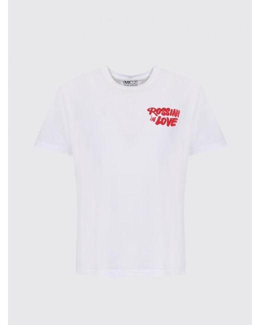Mc2 Saint Barth White Printed Cotton T-Shirt for men