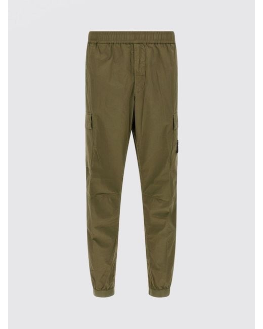 Stone Island Green Cargo Pants for men