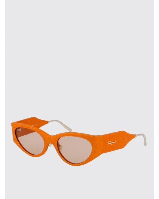 Ferragamo Orange Sf950Sl 712G79731454 Cateye Sunglasses