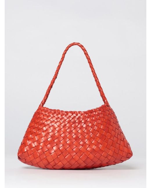 Dragon Diffusion Red Rosanna Woven Leather Bag