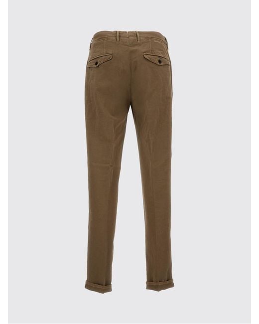 Incotex Natural Cotton And Linen Chino Trousers for men