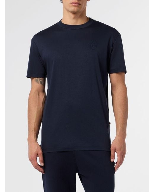 T-Shirt Basic di Billionaire in Blue da Uomo