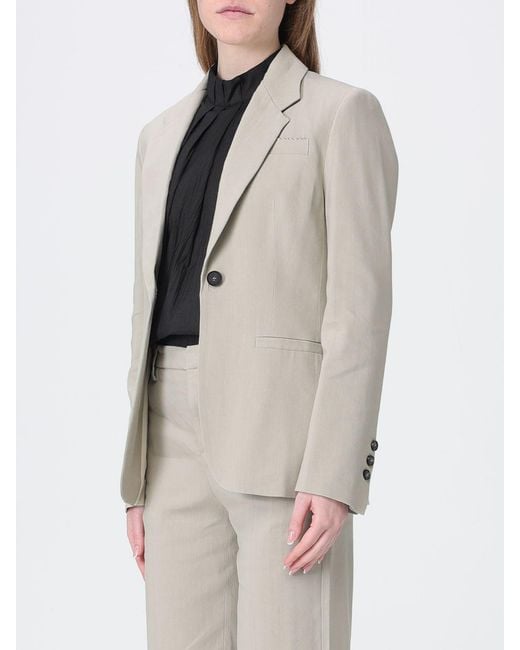 Tela Natural Linen Blend Single-Breasted Blazer