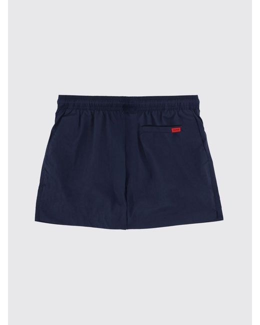 HUGO Blue Polyamide Swimsuit for men