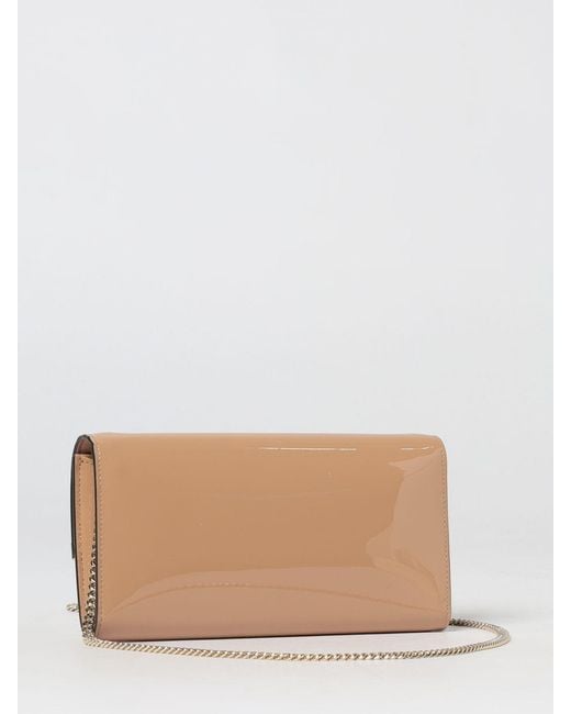 Jimmy Choo Natural Emmie Patent Leather Clutch
