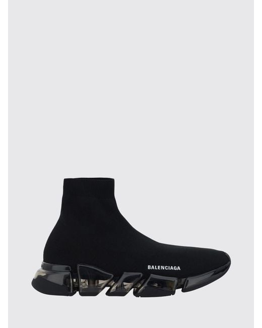 Balenciaga Black Speed 2.0 High-Top Slip-On Sneakers for men