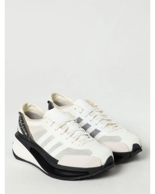 Y-3 White Schwarze sneakers für männer
