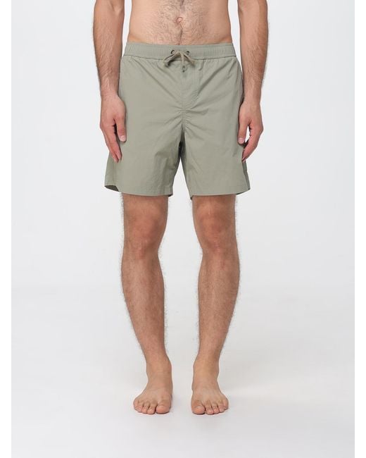 Herno Green Polyamide Swim Shorts With Elasticated Drawstring Waistband for men