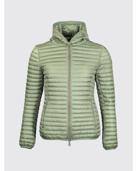 Save The Duck Green Alexa Hooded Nylon Down Jacket