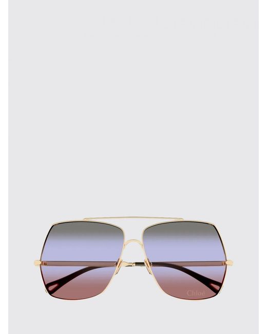 Chloé White ChloÉ Metal Sunglasses