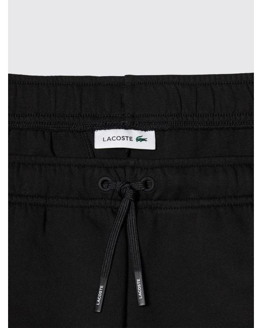 Lacoste Black Cotton Blend Jogging Trousers
