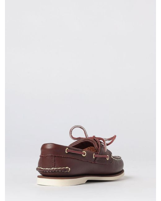 Timberland Brown Classic Boat Leather Loafers for men