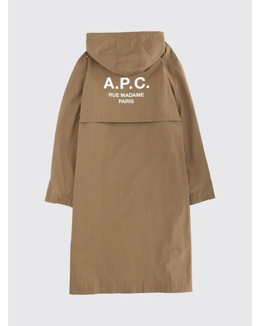 A.P.C. Natural Waterproof Hooded Jacket for men