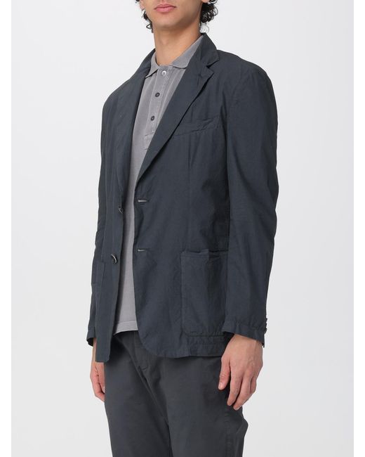 Barena Blue Cotton Blazer for men
