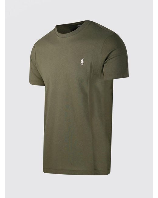 Polo Ralph Lauren Green Pony Logo Cotton T-Shirt for men